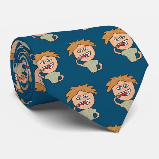 Brushing Teeth Krawatte (Gerollt)