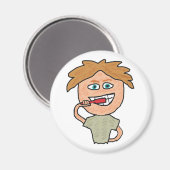 Brushing Teeth Magnet (Vorderseite/Rückseite)