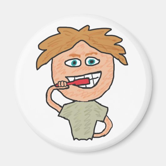 Brushing Teeth Magnet (Vorne)