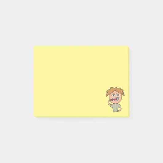 Brushing Teeth Post-it Klebezettel (Vorderseite)