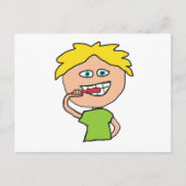 Brushing Teeth Postkarte (Vorderseite)