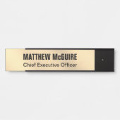 Brushlight Gold Look Office Türschild (Vorderseite )