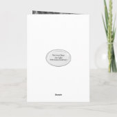 Brushmetall mit Zipper zum Geburtstag Karte (Rückseite)