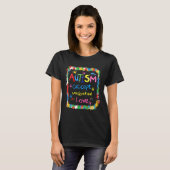 Brushstroke Autismus Awareness Accept Understand L T-Shirt (Vorne ganz)