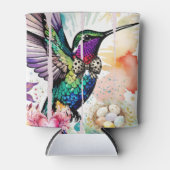 Brushstroke Bird Art Dosenkühler (Vorderseite)