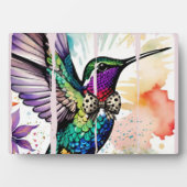 Brushstroke Bird Art Fotoplatte (Vorderseite)