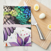 Brushstroke Bird Art Geschirrtuch (Viertel Falte)