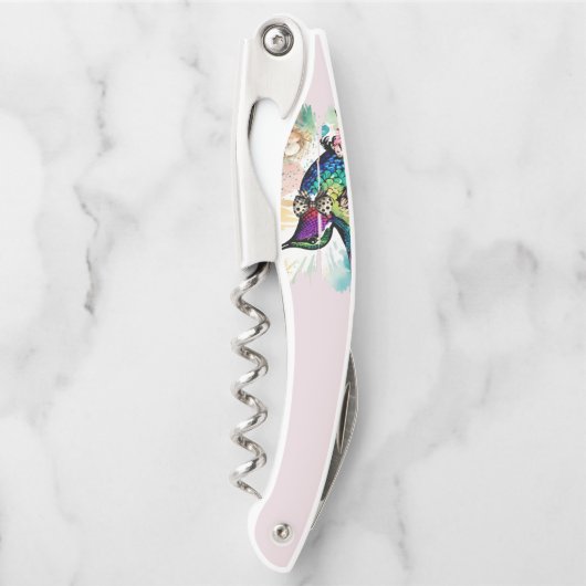Brushstroke Bird Art Kellnermesser (Vorderseite)