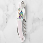 Brushstroke Bird Art Kellnermesser (Rückseite)