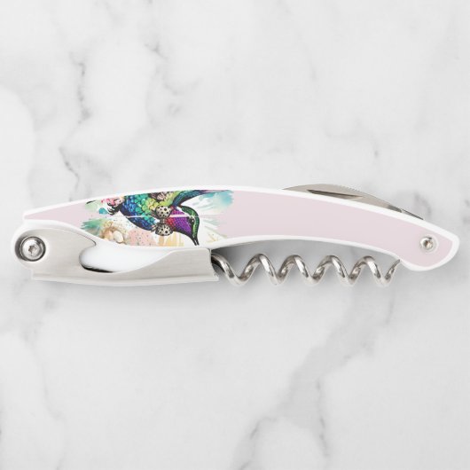 Brushstroke Bird Art Kellnermesser (Vorderseite)