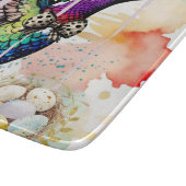 Brushstroke Bird Art Schneidebrett (Ecke)