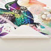 Brushstroke Bird Art Sherpadecke (3/4)
