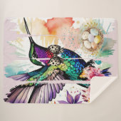 Brushstroke Bird Art Sherpadecke (Vorderseite (Horizontal))