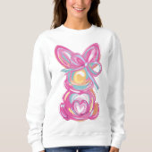 Brushstroke Bunny Gift Sweatshirt (Vorderseite)