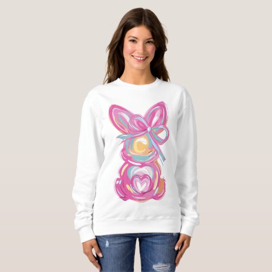 Brushstroke Bunny Gift Sweatshirt (Vorne ganz)