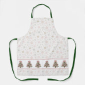 Brushstroke Christmas Tree All-Over Print Apron Schürze (Vorderseite)
