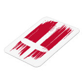 Brushstroke Dänemark Flag Magnet (Linke Seite)
