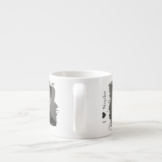 Brushstroke design for your image and text espressotasse (Rückseite)