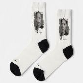 Brushstroke design for your image and text socken (Linkes Detail)