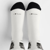 Brushstroke design for your image and text socken (Oben)