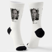 Brushstroke design for your image and text socken (Gewinkelt)