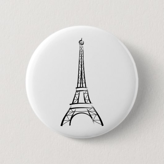 Brushstroke Eiffel Tower Button (Vorderseite)