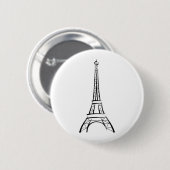Brushstroke Eiffel Tower Button (Vorne & Hinten)