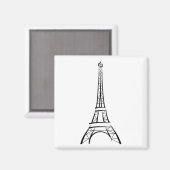 Brushstroke Eiffel Tower Magnet (Vorderseite/Rückseite)