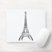 Brushstroke Eiffel Tower Mousepad (Mit Mouse)