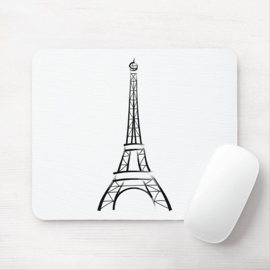 Brushstroke Eiffel Tower Mousepad (Mit Mouse)