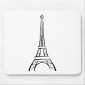 Brushstroke Eiffel Tower Mousepad (Vorne)