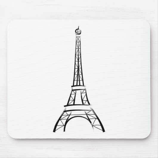 Brushstroke Eiffel Tower Mousepad (Vorne)