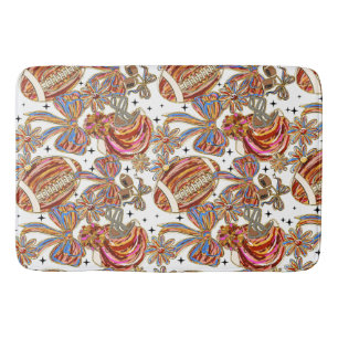 Brushstroke Football Coquette Badematte