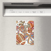 Brushstroke Football Coquette Magnet (In Situ (Geschirrspüler))