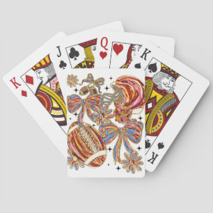 Brushstroke Football Coquette Spielkarten