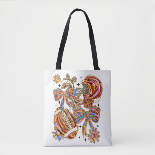 Brushstroke Football Coquette Tasche