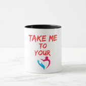 Brushstroke Message-Tasse Tasse (Zentrum)