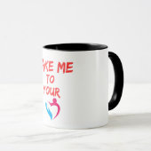 Brushstroke Message-Tasse Tasse (VorderseiteRechts)