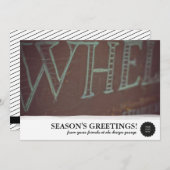 Brushstroke-Rahmen flach Feiertagskarte