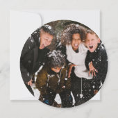 Brushstroke Texas Flag Weihnachtsschmuck Art Feiertagskarte (Rückseite)