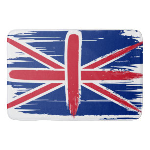 Brushstroke UK Union Jack Flag Badematte
