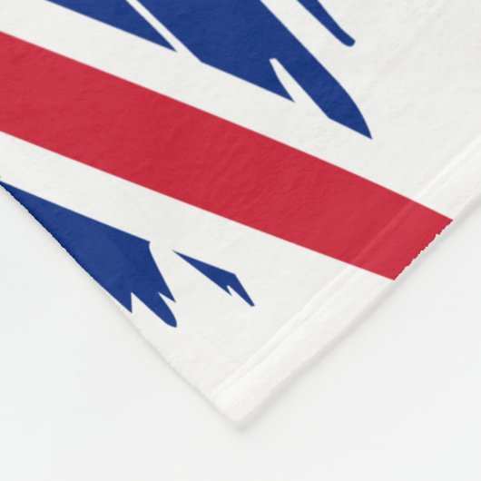 Brushstroke UK Union Jack Flag Fleecedecke (Ecke)