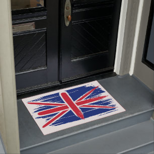 Brushstroke UK Union Jack Flag Fußmatte