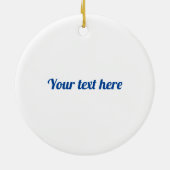 Brushstroke UK Union Jack Flag Keramik Ornament (Hinten)