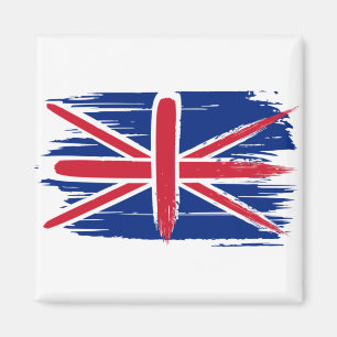 Brushstroke UK Union Jack Flag Magnet