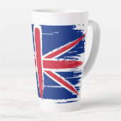 Brushstroke UK Union Jack Flag Milchtasse (Rechte Ecke)