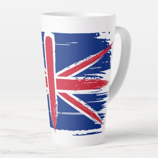 Brushstroke UK Union Jack Flag Milchtasse (Rechte Ecke)