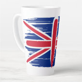 Brushstroke UK Union Jack Flag Milchtasse (Linke Ecke)