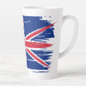 Brushstroke UK Union Jack Flag Milchtasse (Rechts)