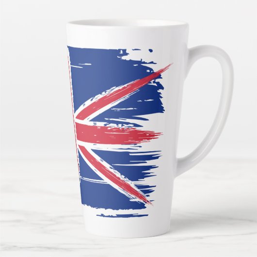 Brushstroke UK Union Jack Flag Milchtasse (Rechts)